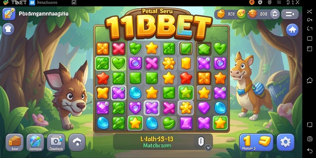 Tangkapan layar gameplay 11TBET yang warna-warni dan menantang.