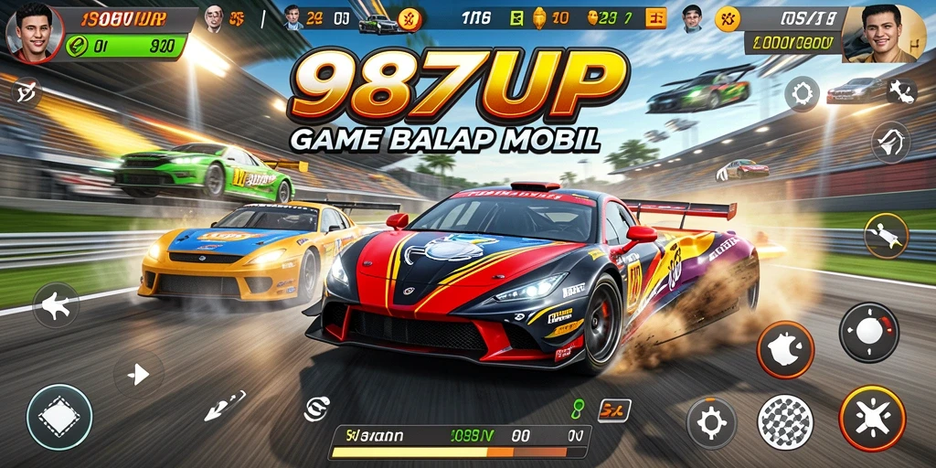 Tampilan screenshot gameplay <strong>987UP</strong> yang menampilkan aksi balap seru.