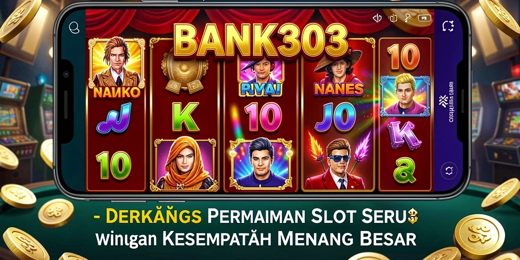 Tampilan screenshot BANK303 yang menunjukkan gameplay slot yang menarik.