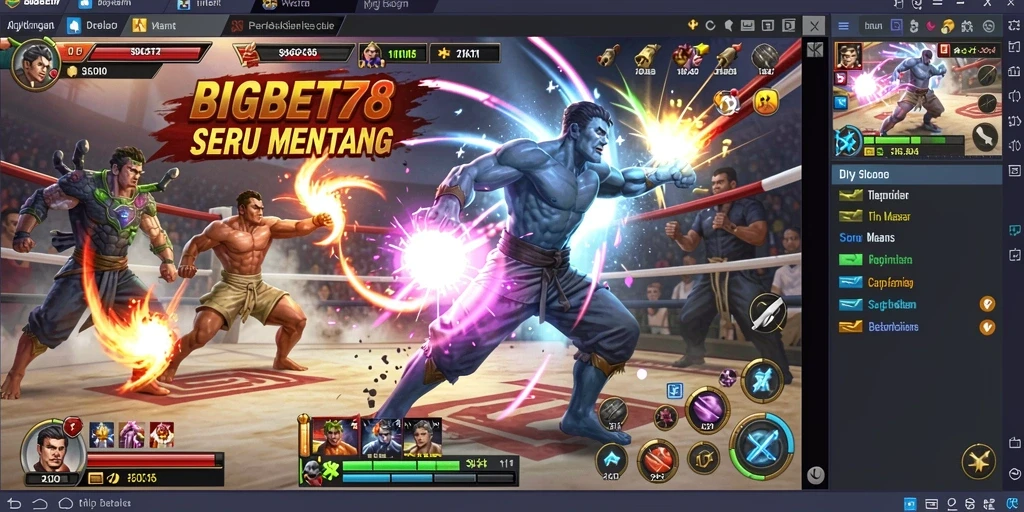 Tampilan gameplay BIGBET78 yang seru dan dinamis.