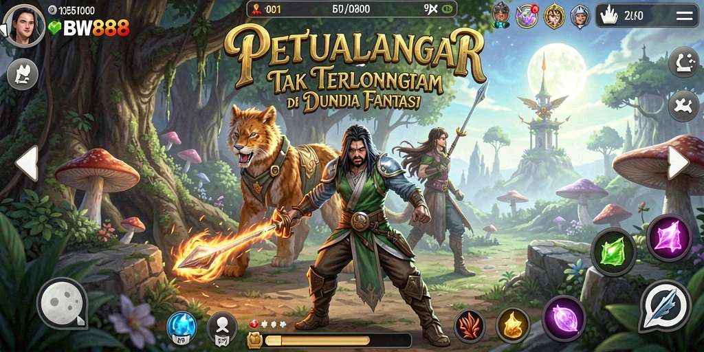 Tampilan gameplay BW888 yang menakjubkan di dunia petualangan.