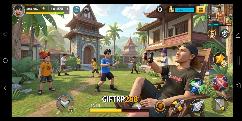 Tampilan gameplay menyenangkan di GIFTRP288 dengan grafis menarik.