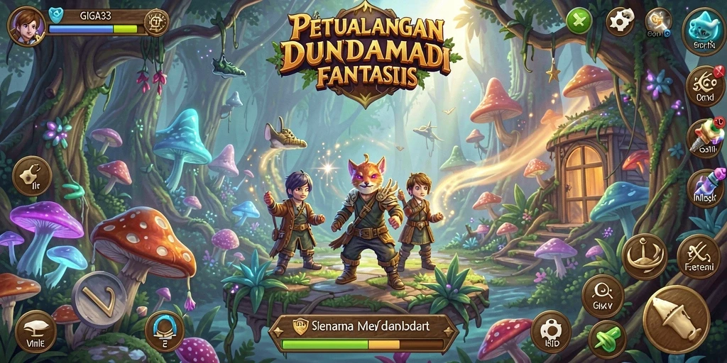 Tampilan gameplay GIGA33 yang penuh petualangan dan tantangan.