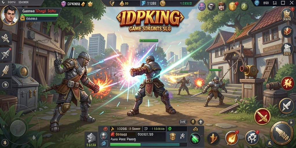 Tampilan permainan strategis yang penuh aksi di IDPKING.
