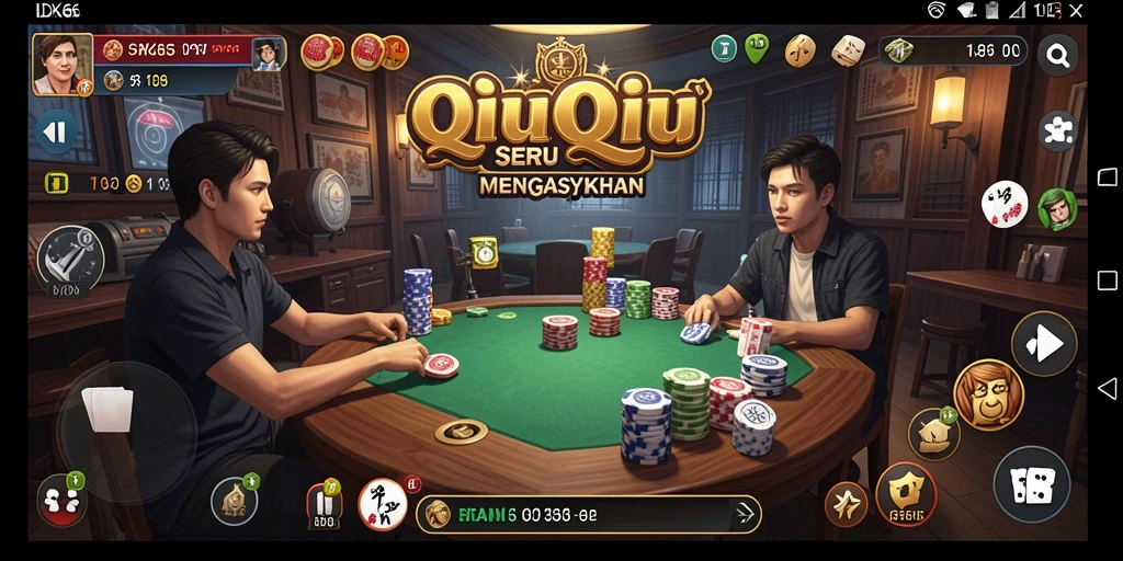 Tampilan permainan QiuQiu seru dan menarik di IDX66.