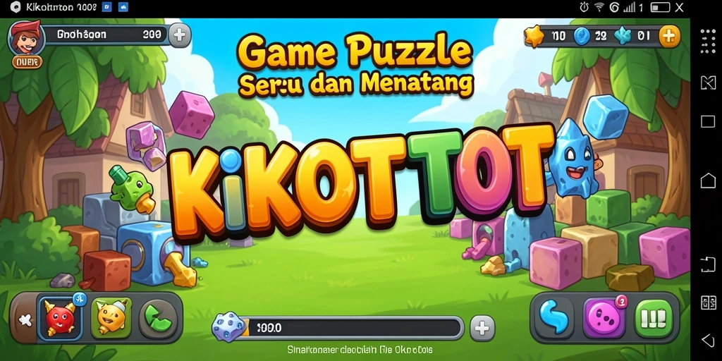 Gambar gameplay KIKOTOTO yang menampilkan puzzle menantang.