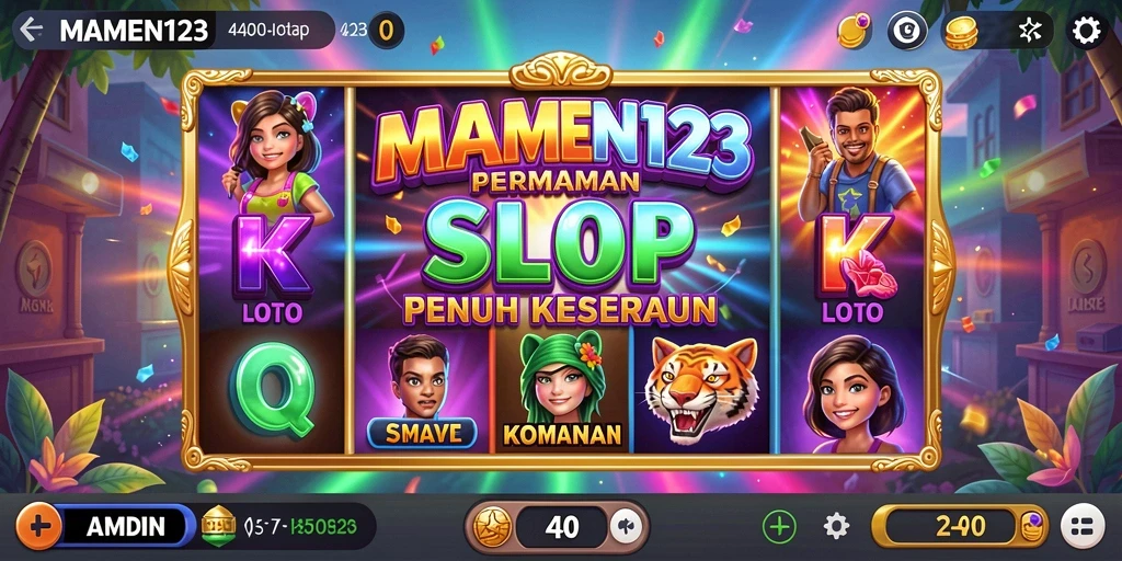 Tampilan gameplay seru dari MAMEN123 yang memikat.