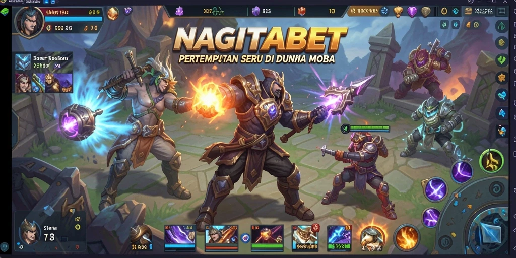 Gameplay seru NAGITABET dalam pertarungan tim yang menegangkan.