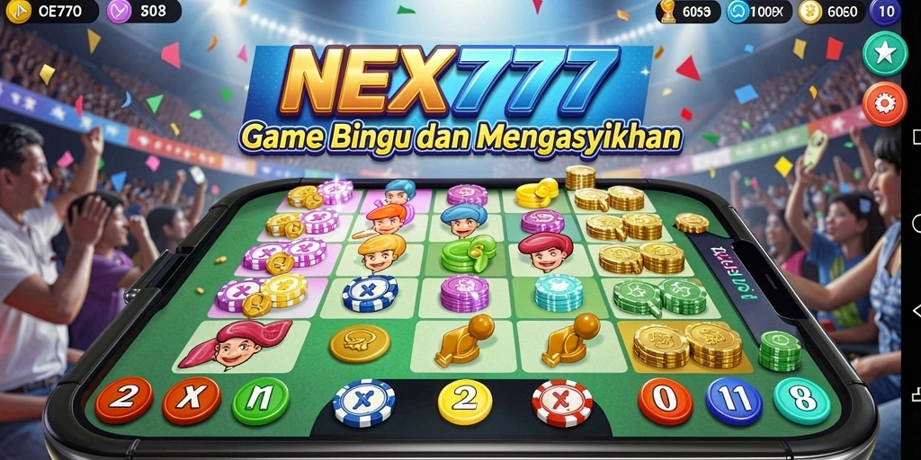 Tampilan gameplay seru di NEX777 dengan suasana Bingo yang menegangkan.