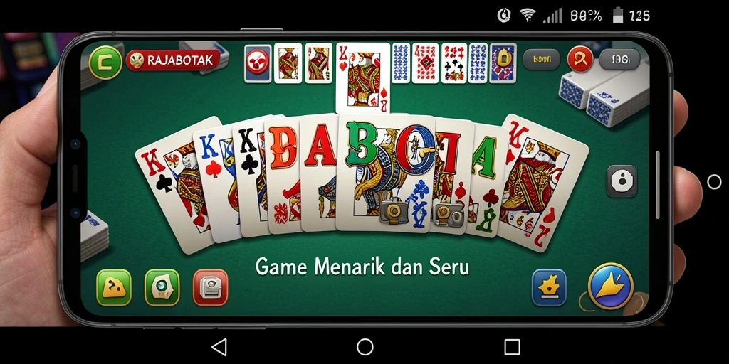 Screenshot gameplay menunjukkan keseruan bermain domino.