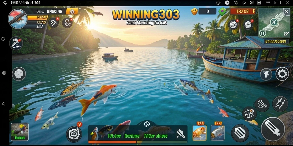 Tampilan gameplay memancing yang seru di WINNING303.